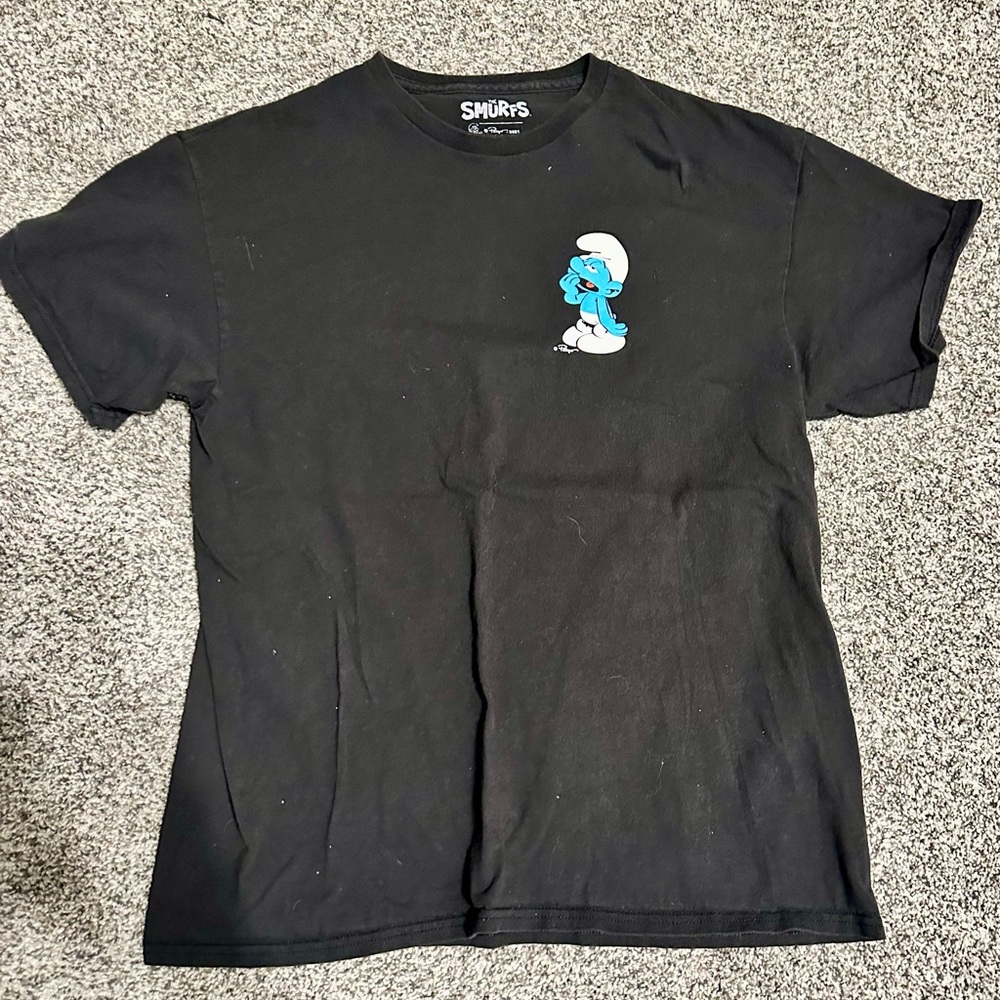 Smurfs Large Graphic Tshirt Urban Outfitters
